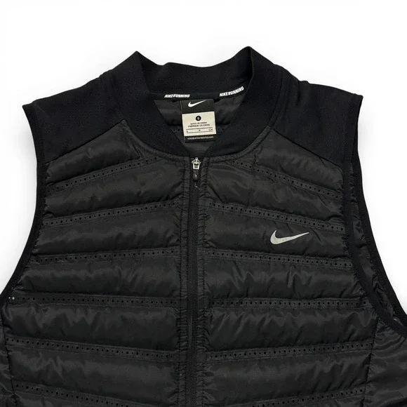 Nike AeroLoft 800 Mens Black Lightweight 800 Down Puffer Vest Small 548152